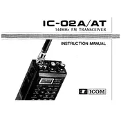 Icom IC-02A Transceiver manual cover