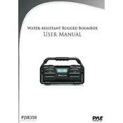 Pyle PJSR350 Speaker manual cover