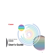 Canon Color Bubble Jet S500 manual cover