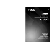 Yamaha TSX-112 Audio System manual cover