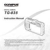 Olympus TG-835 manual cover