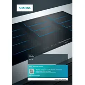 Siemens iQ100 EU631FEB1E Hob manual cover