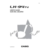 Casio LK94tv Keyboard manual cover