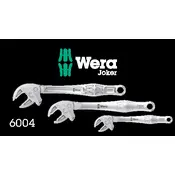 Wera 6004 Joker L Self-Setting Spanner Wrench manual cover