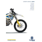 Husqvarna TE 125 2014 Motorcycle manual cover