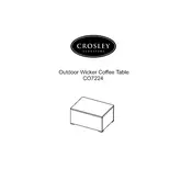 Crosley CO7224 Table manual cover