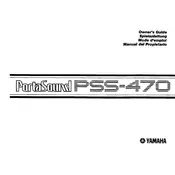 Yamaha PSS-470 Keyboard manual cover