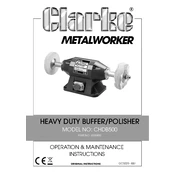 Clarke 6500492 CHDB500 Heavy Duty Buffer Polisher manual cover