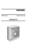 Hoover HDB 854D-80 manual cover