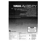 Yamaha AV-85PY Amplifier manual cover