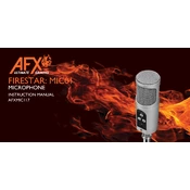 ADX AFXMIC117 FIRESTAR MIC01 manual cover