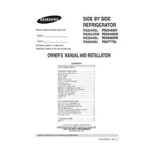 Samsung RS2544SL Refrigerator manual cover