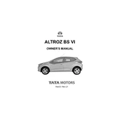 Tata Altroz BSVI Car manual cover