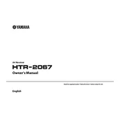 Yamaha HTR-2067 Receiver manual cover