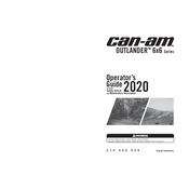 Can-Am Outlander 6x6 Max DPS 650 2020 Vehicle manual cover