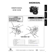 Honda GC160 2021 Engine manual cover