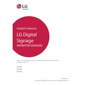 LG 49UH5B 49UH5B-B.AUS Signage manual cover