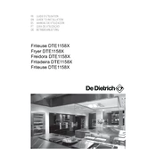 De Dietrich DTE1158X Fryer manual cover