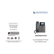 Grandstream GRP2602 IP Phone manual cover