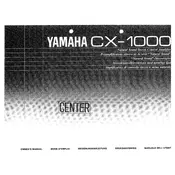 Yamaha CX-1000 Amplifier manual cover