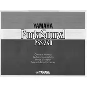 Yamaha PSS-260 Keyboard manual cover