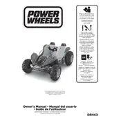 Power Wheels Mattel Dune Racer Teenage Mutant Ninja Turtles DRH63 Toy manual cover