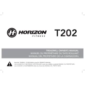 Horizon Fitness T202-06 Treadmill manual cover