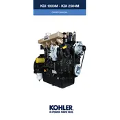 Kohler KDI2504M Engine manual cover