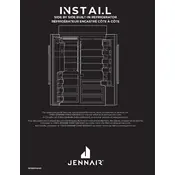 JennAir Panel-Ready JBSFS48NMX Refrigerator manual cover