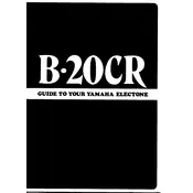 Yamaha Electone B-20CR Keyboard manual cover