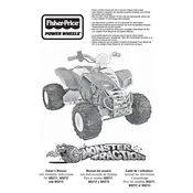 Power Wheels Mattel Kawasaki KFX W6211 Toy manual cover