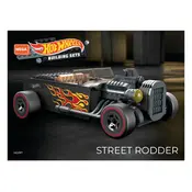 Mega Construx Mattel Hot Wheels Street Rodder HDJ97 Construction Set manual cover