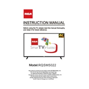 RCA RQSM5022 TV manual cover