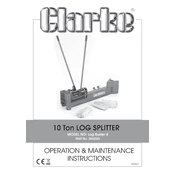 Clarke 3402025 10 Ton Log Buster 4 manual cover