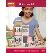 Mega Construx Mattel American Girl Samantha Victorian Manor FTY40 Construction Set manual cover