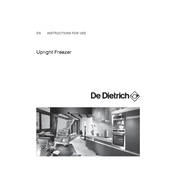 De Dietrich DFS1308J Freezer manual cover