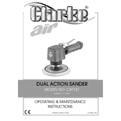 Clarke 3110877 CAT121 Dual Action Sander manual cover