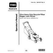 Toro Recycler 53-cm 22291 Mower manual cover