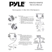 Pyle PMNP2B Speaker manual cover