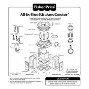 Fisher Price Mattel All-In-One Kitchen Center 72108 Toy manual cover