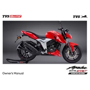 TVS Apache RTR 160 4V Motorcycle manual cover