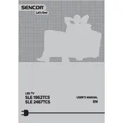 Sencor SLE 1962TCS Television manual cover