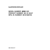 McCulloch MSB 121 manual cover