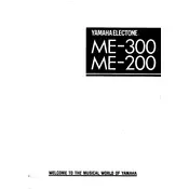 Yamaha Electone ME-200 Keyboard manual cover