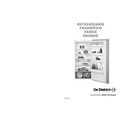 De Dietrich DRS323JE1 Refrigerator manual cover