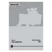 Sencor SLE 2466TCS Television manual cover