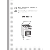 Brandt CFF1031C Cooker manual cover