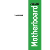 ASUS F2A85-M LE Motherboard manual cover