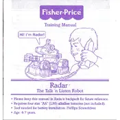 Fisher Price Mattel Radar The Talk n Listen Robot 77676 Toy manual cover