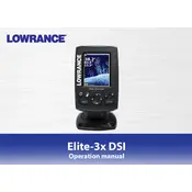 Lowrance Elite-3X DSI Fish Finder manual cover